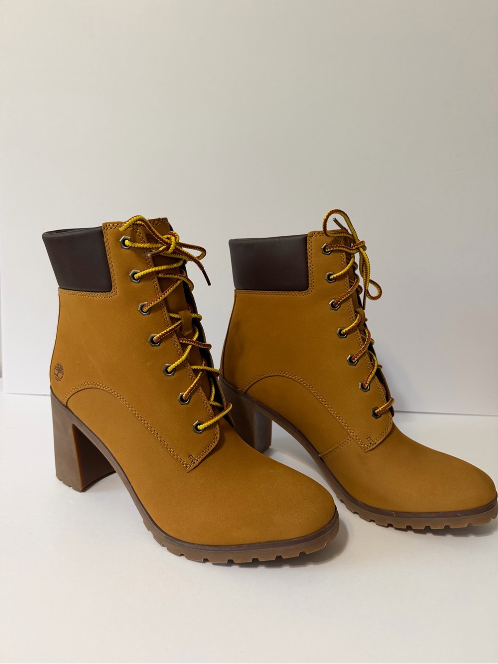 NEW Timberland Women Allington mid Brown Leather Ankle Boot OrthoLite US10 Wheat - Picture 14 of 14